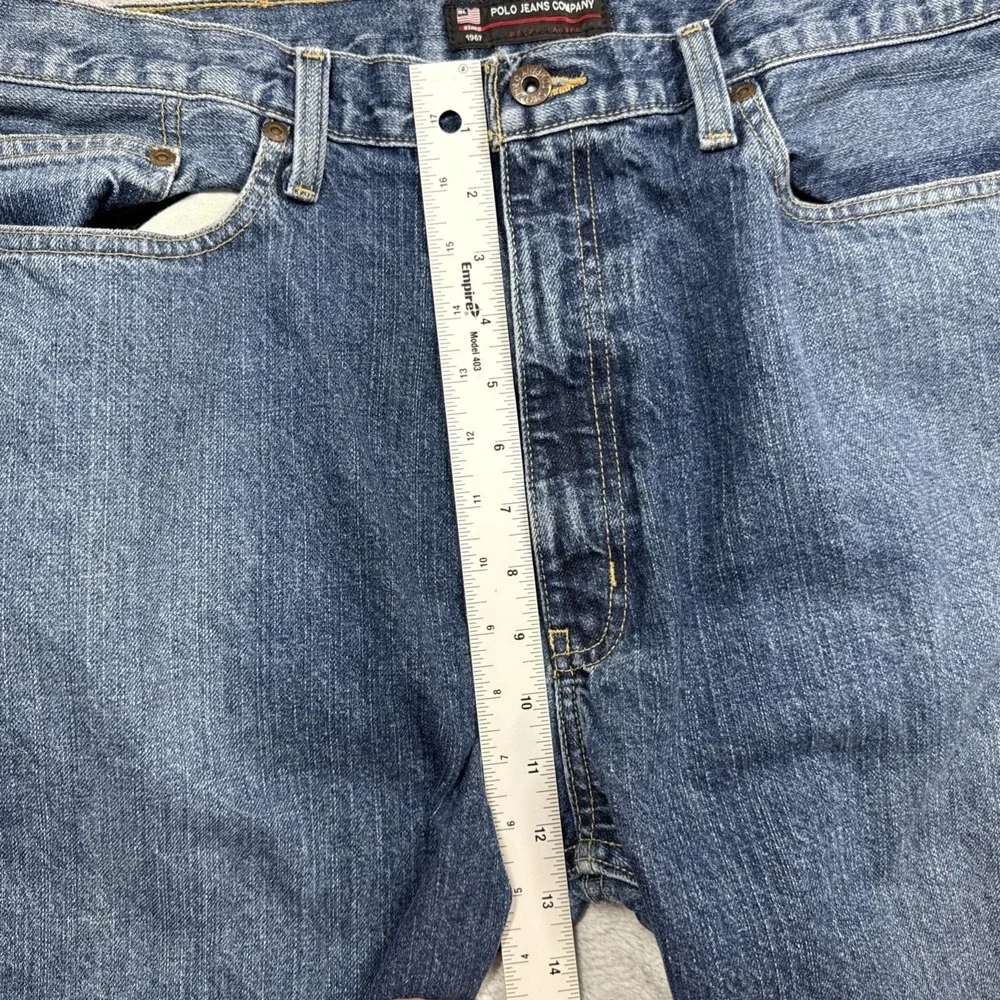 Polo Jeans Co Lauren Woodrow Jeans Men 36X32 (Fits 37X32) Blue Relaxed Straight